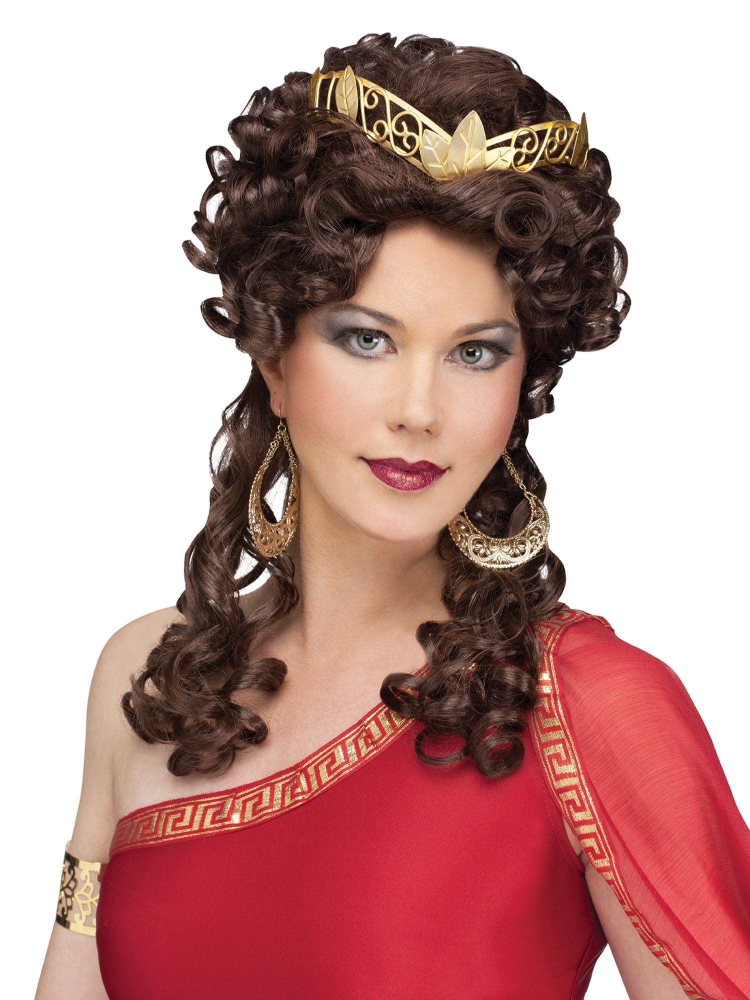W220 Ladies Aphrodite Athenian Greek Goddess Roman Party Long Curly Costume Wig Ebay